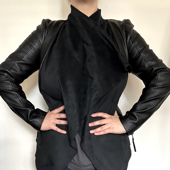 Leather jacket black / S M - Picture 5 of 10
